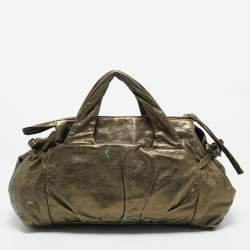 Gucci Metallic Leather Hysteria Satchel