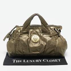 Gucci Metallic Leather Hysteria Satchel