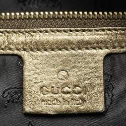 Gucci Metallic Leather Hysteria Satchel