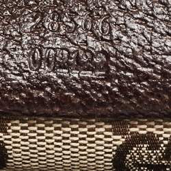 مملوكة مسبقًا Gucci Dark Brown/Beige GG Canvas Web Double Pocket Belt Bag