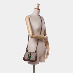 Gucci Brown Mini GG Supreme Jackie 1961 Crossbody