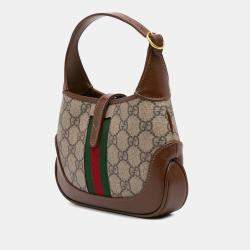 Gucci Brown Mini GG Supreme Jackie 1961 Crossbody