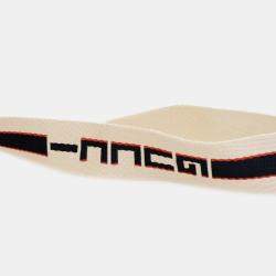 Gucci White Medium Web Linea Butterfly Totem Satchel