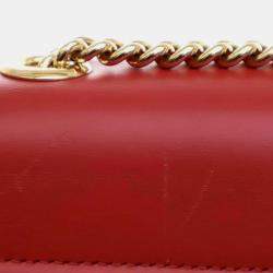 Gucci Red Medium Leather Rajah Crossbody
