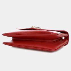 Gucci Red Medium Leather Rajah Crossbody