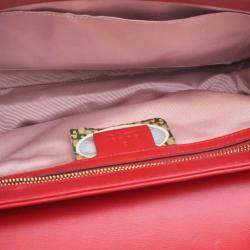 Gucci Red Medium Leather Rajah Crossbody