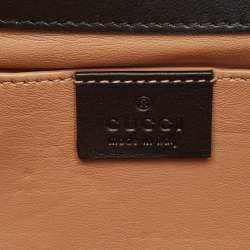 Gucci Black Suede Dionysus Crystals Flap Clutch
