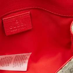 Pre Owned Gucci Beige GG Supreme Canvas Butterfly Waist Belt Bag