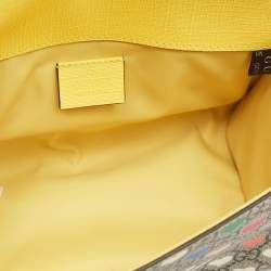 Gucci Multicolor GG Hearts Supreme Canvas and Leather Messenger Bag