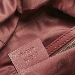 Gucci Pink/Beige GG Supreme Canvas Blooms Drawstring Bakcpack