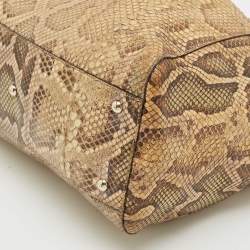Gucci Beige Python Medium Dubai Exclusive Soho Tote