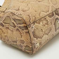 Gucci Beige Python Medium Dubai Exclusive Soho Tote