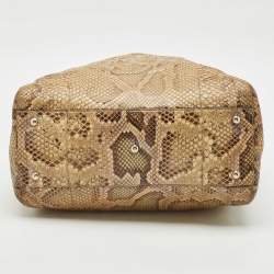Gucci Beige Python Medium Dubai Exclusive Soho Tote