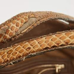 Gucci Beige Python Medium Dubai Exclusive Soho Tote
