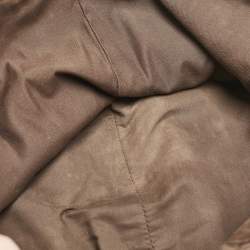 Gucci Brown/Gold GG Fabric and Leather Abbey D-Ring Tote