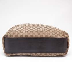 Gucci Beige GG Canvas Web Shopper Tote