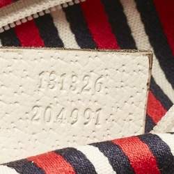 Gucci Blue Logo Denim and Leather Abbey D-Ring Messenger Bag