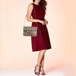Gucci Multicolor Python Jackie Flap Crossbody Bag