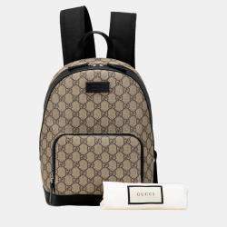 Gucci Brown Small GG Supreme Eden Day Backpack