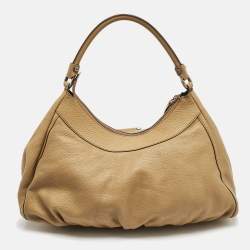 Gucci Tan Leather Abbey D-Ring Shoulder Bag