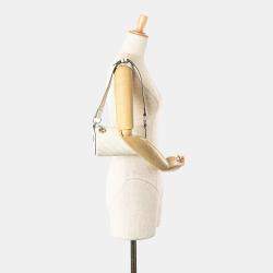 Gucci White Mini Leather Blondie Shoulder Bag