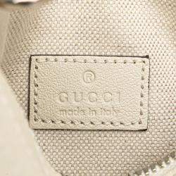 Gucci White Mini Leather Blondie Shoulder Bag