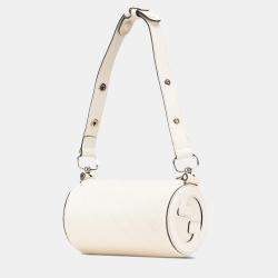 Gucci White Mini Leather Blondie Shoulder Bag