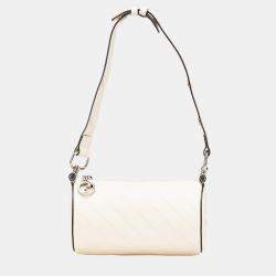 Gucci White Mini Leather Blondie Shoulder Bag