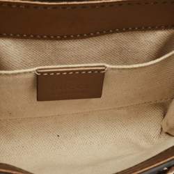 Gucci Bronze Guccissima Patent Leather Mini Emily Chain Shoulder Bag