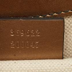 Gucci Bronze Guccissima Patent Leather Mini Emily Chain Shoulder Bag