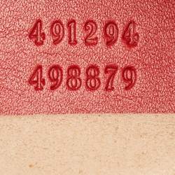 Gucci Red Matelassé Leather GG Marmont Belt Bag