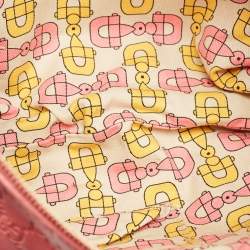 Gucci Pink Guccissima Leather Large Hysteria Clutch