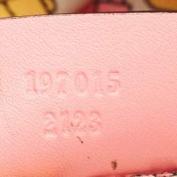 Gucci Pink Guccissima Leather Large Hysteria Clutch