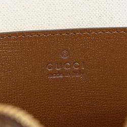 Gucci Brown GG Supreme Interlocking G Sling Bag