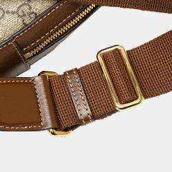 Gucci Brown GG Supreme Interlocking G Sling Bag