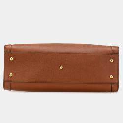Gucci Brown Leather Small Bamboo Diana Satchel