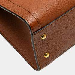 Gucci Brown Leather Small Bamboo Diana Satchel