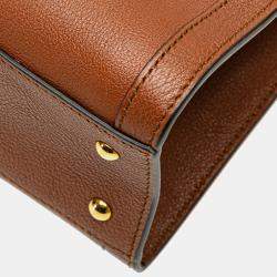 Gucci Brown Leather Small Bamboo Diana Satchel