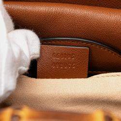 Gucci Brown Leather Small Bamboo Diana Satchel