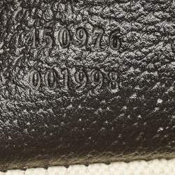 Gucci Black Leather Bee Star Messenger Bag