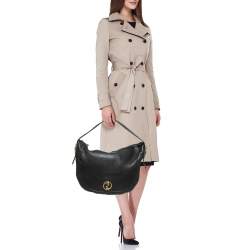 Gucci Black Leather 1973 Hobo