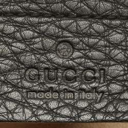 Gucci Black Leather 1973 Hobo