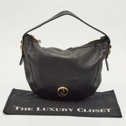 Gucci Black Leather 1973 Hobo