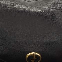 Gucci Black Leather 1973 Hobo