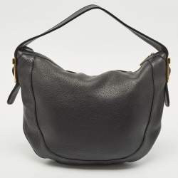 Gucci Black Leather 1973 Hobo