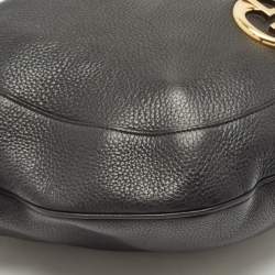 Gucci Black Leather 1973 Hobo