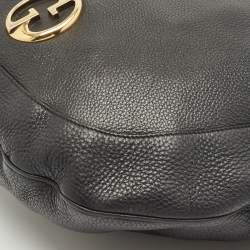 Gucci Black Leather 1973 Hobo