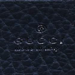 Pre Owned Gucci Navy Blue Leather Mini Dionysus Wallet On Chain