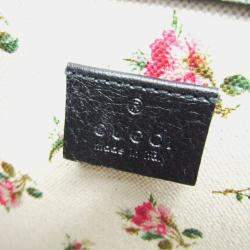 Gucci Black Leather Dionysus Flower Shoulder Bag