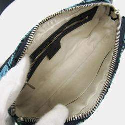 Gucci Blue Dark Navy GG Canvas Leather Waist Bag
